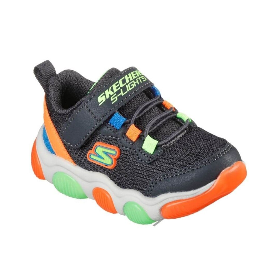 Kids SKECHERS | 402040N - Charcoal / Lime