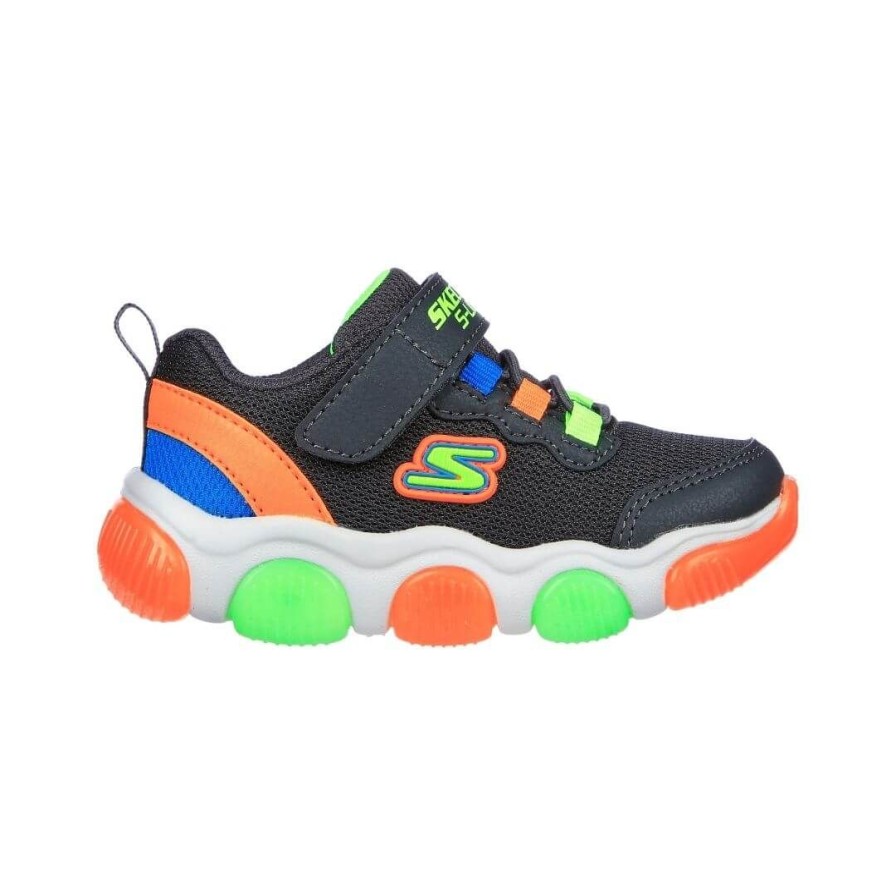 Kids SKECHERS | 402040N - Charcoal / Lime