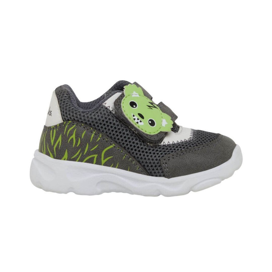 Kids CLARKS | Orion - Grey/Lime