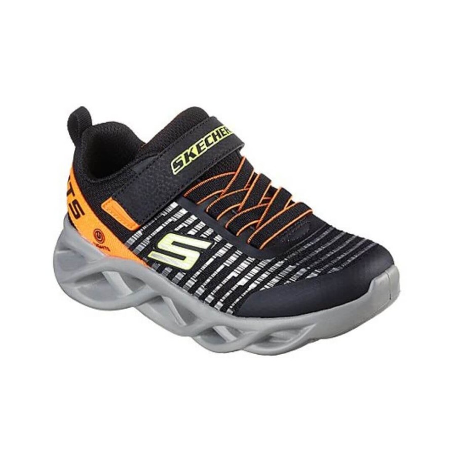 Kids SKECHERS | 401650L - Black/Orange