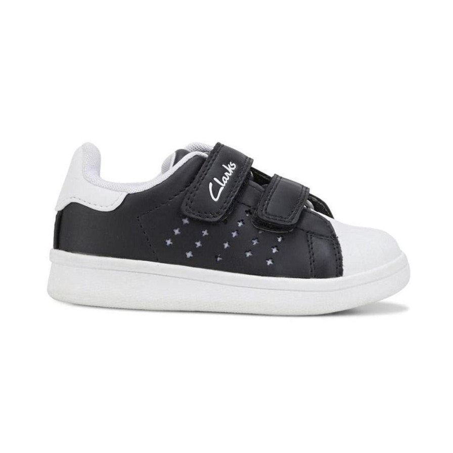 Kids CLARKS | Decker Jnr - Black/White