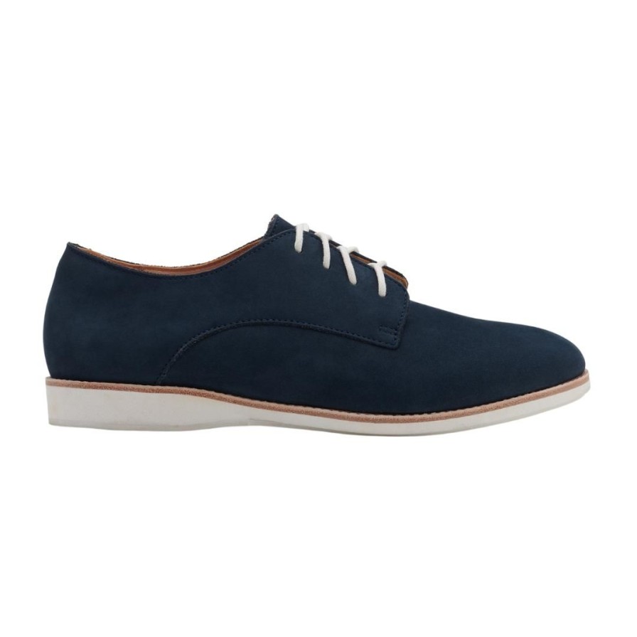 Womens ROLLIE | Derby Navy Nubuck