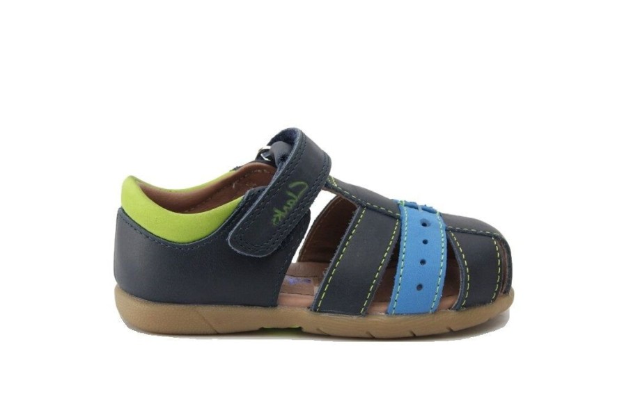 Kids CLARKS | Stanley Ii - Navy Multi