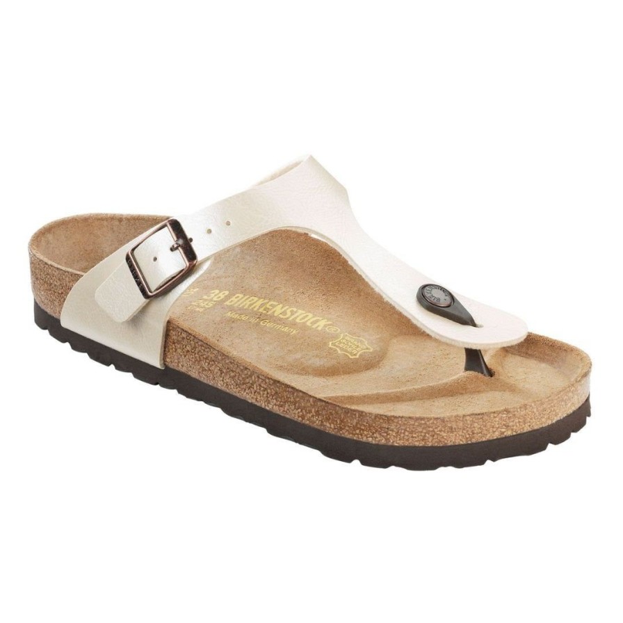 Womens BIRKENSTOCK | Gizeh R - White Pearl