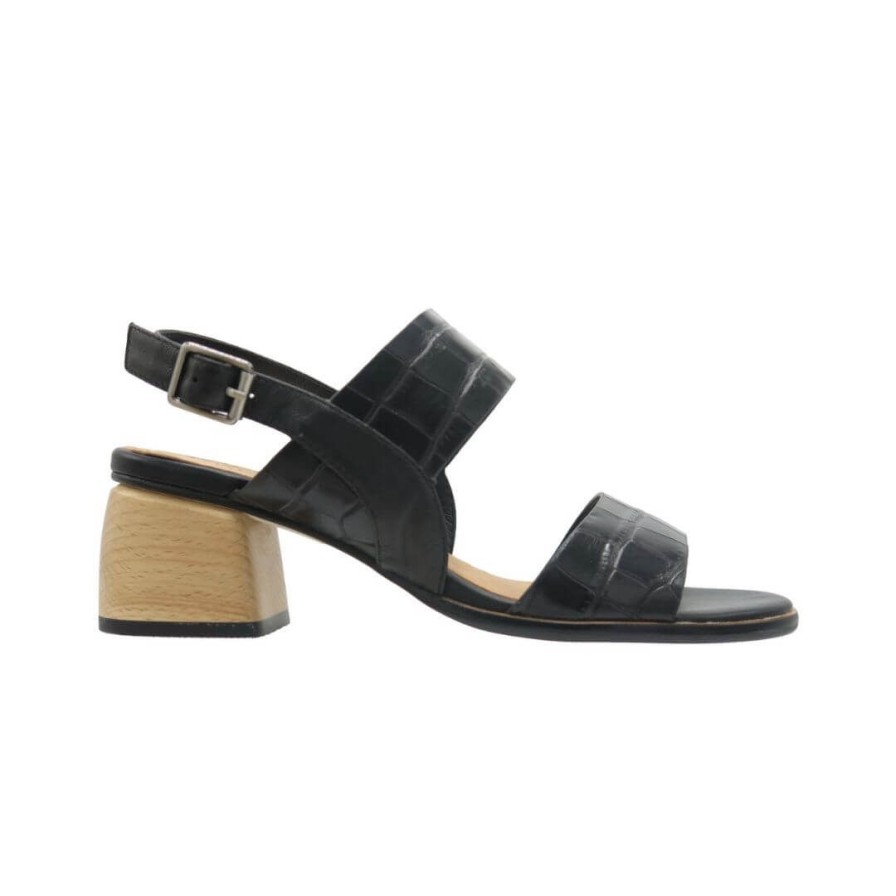 Womens BRESLEY | Pozzie - Black Croc