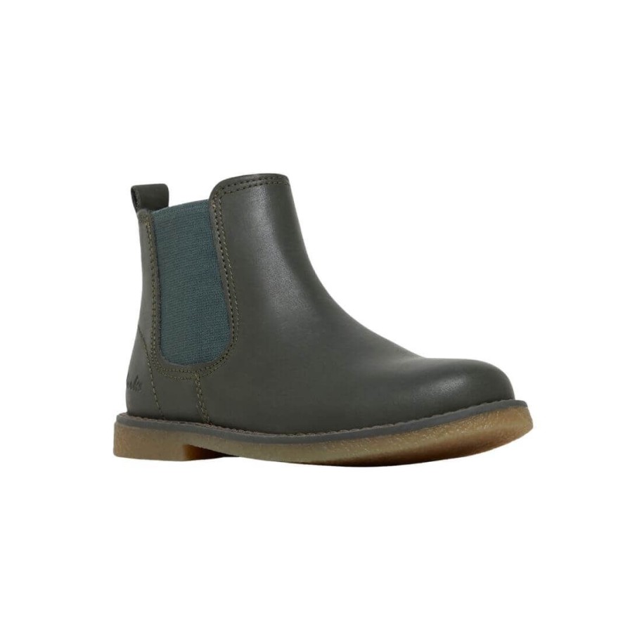 Kids CLARKS | Chelsea 2 - Dark Olive