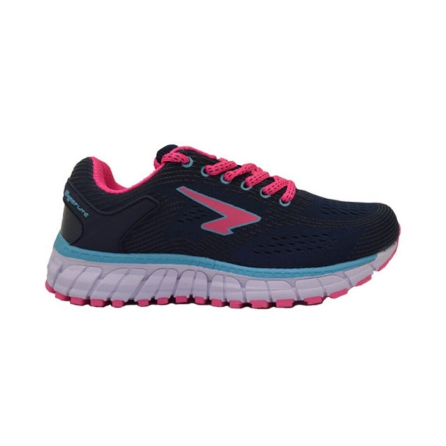 Kids SFIDA | Vivid Lace Up - Navy Fuchsia Aqua