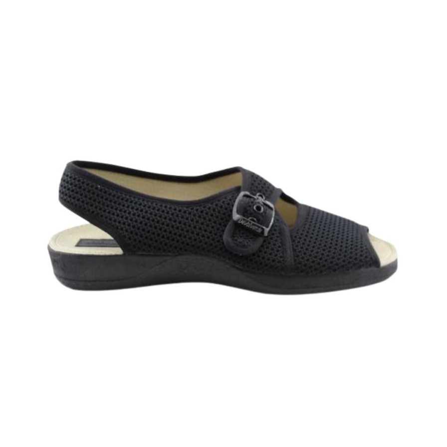 Womens DE VALVERDE | 185 Mesh Sandal - Black