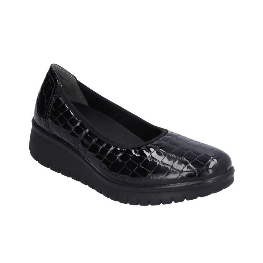 Womens WESTLAND | Calais 85 - Black Croc