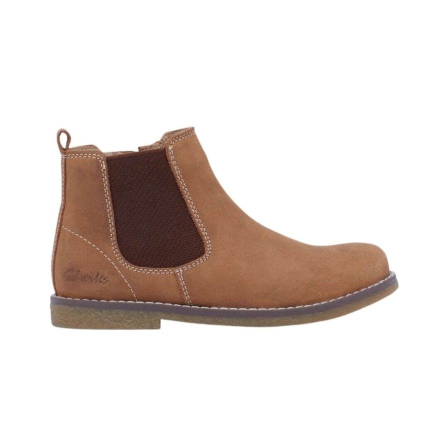 Kids CLARKS | Chelsea 2 Clarks - Tan Waxy