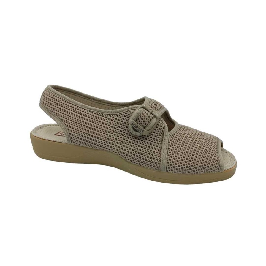 Womens DE VALVERDE | 185 Mesh Sandal - Beige