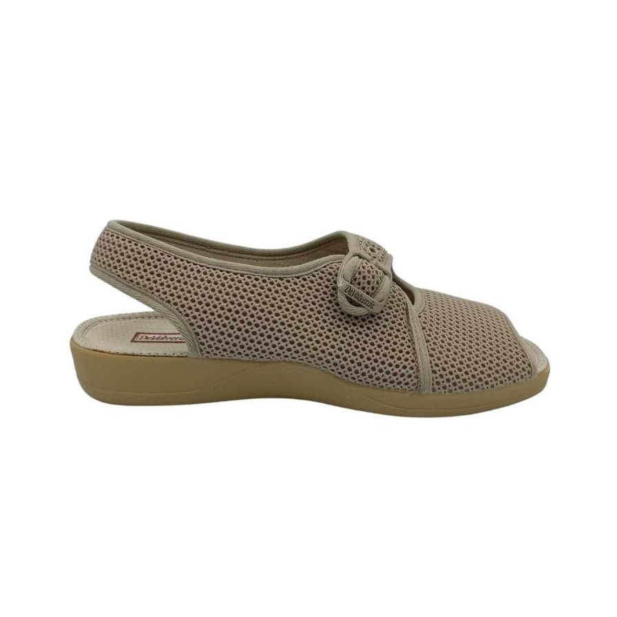 Womens DE VALVERDE | 185 Mesh Sandal - Beige