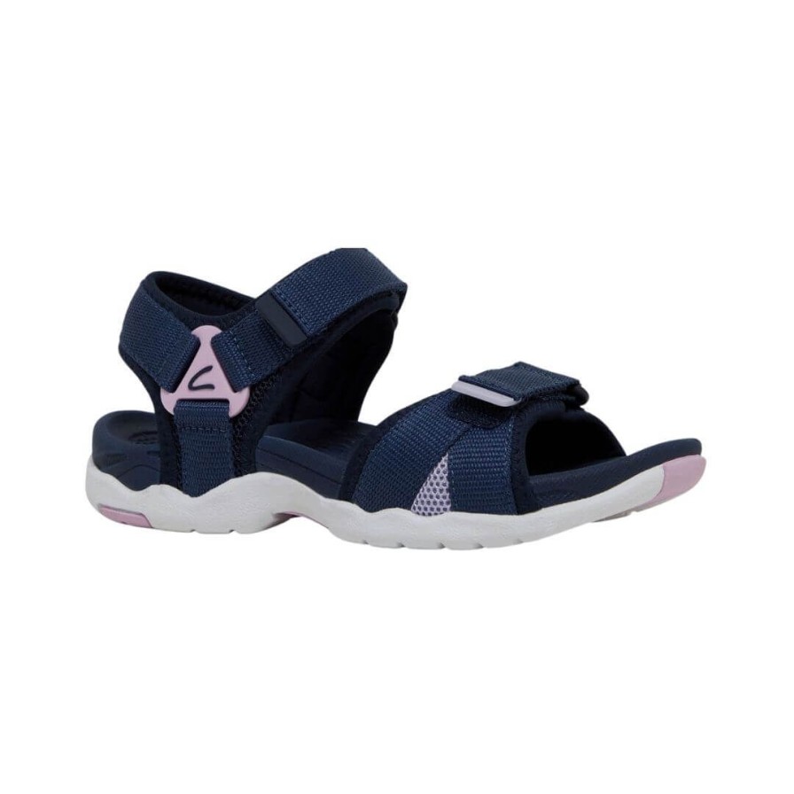 Kids CLARKS | Thelma - Navy/Pink/Lavender