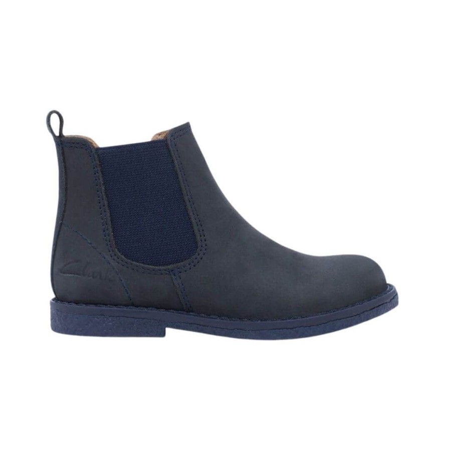 Kids CLARKS | Chelsea 2 Jnr - Navy Waxy