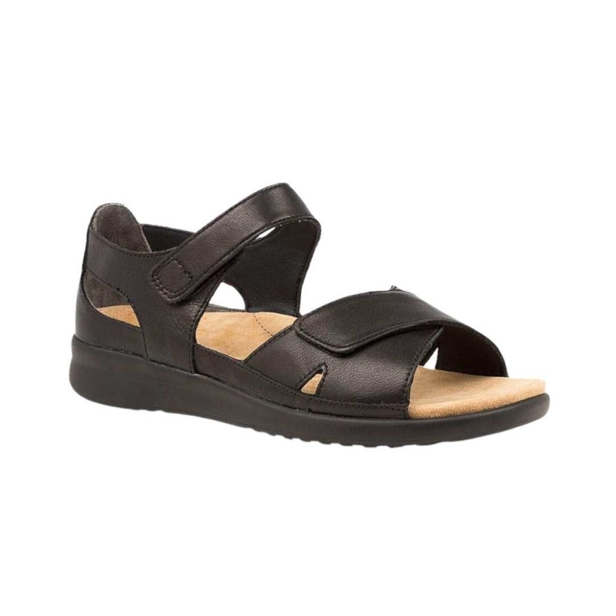 Womens ZIERA | Bronn - Black/Black Sole