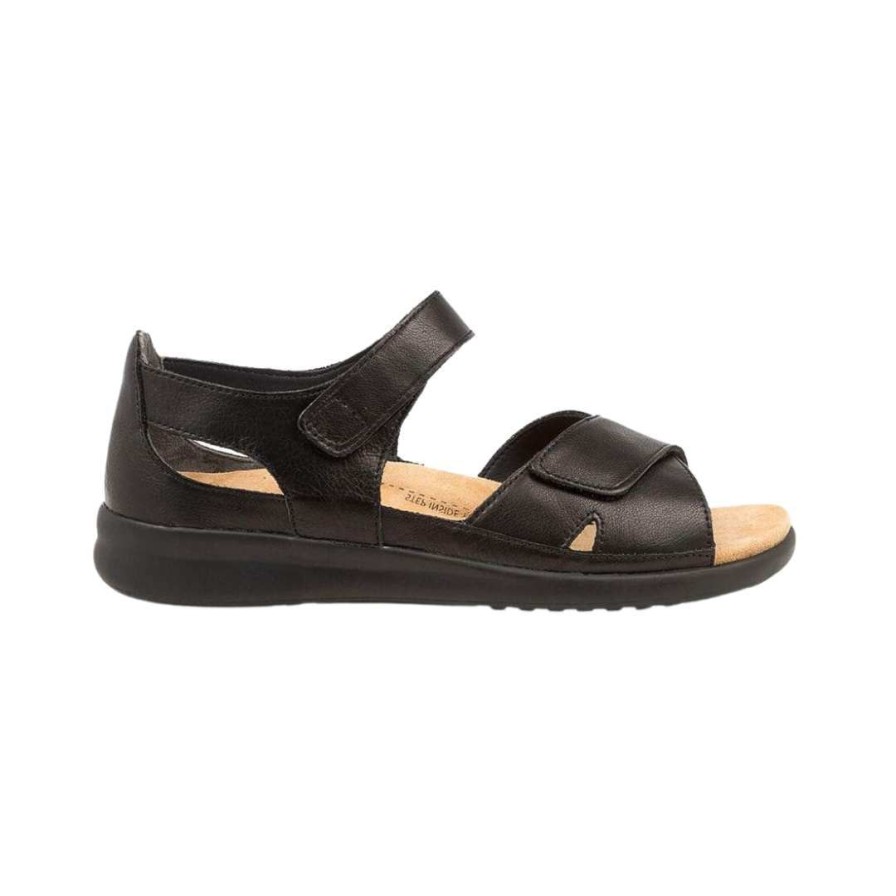 Womens ZIERA | Bronn - Black/Black Sole