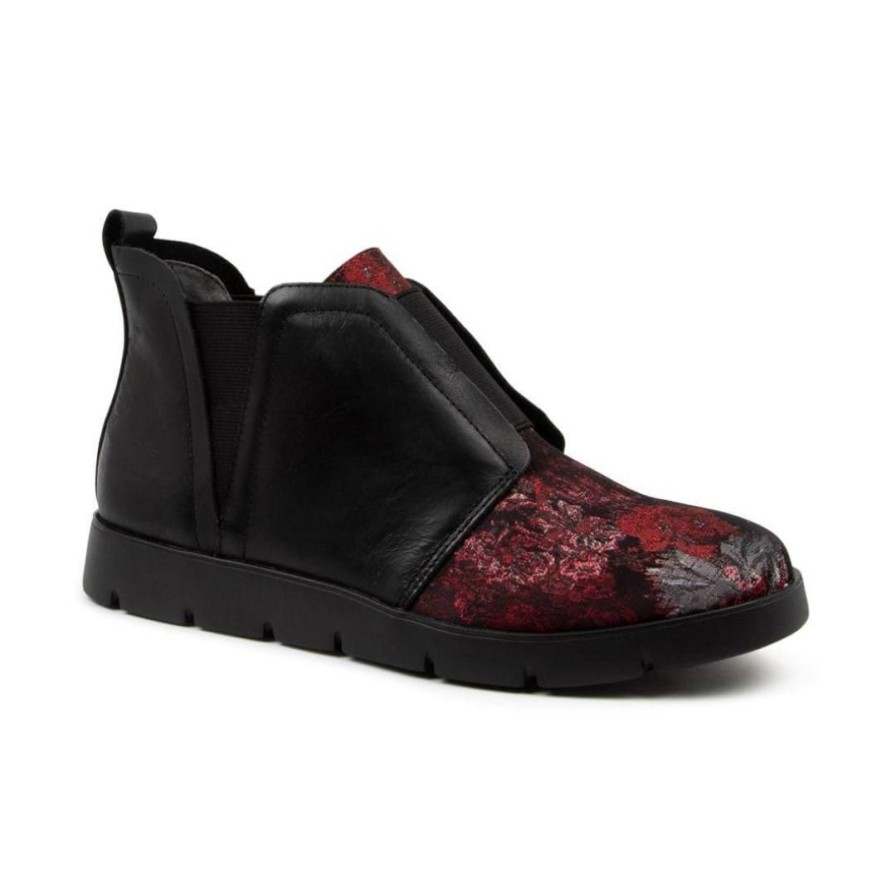 Womens ZIERA | Maddy - Red Floral Black