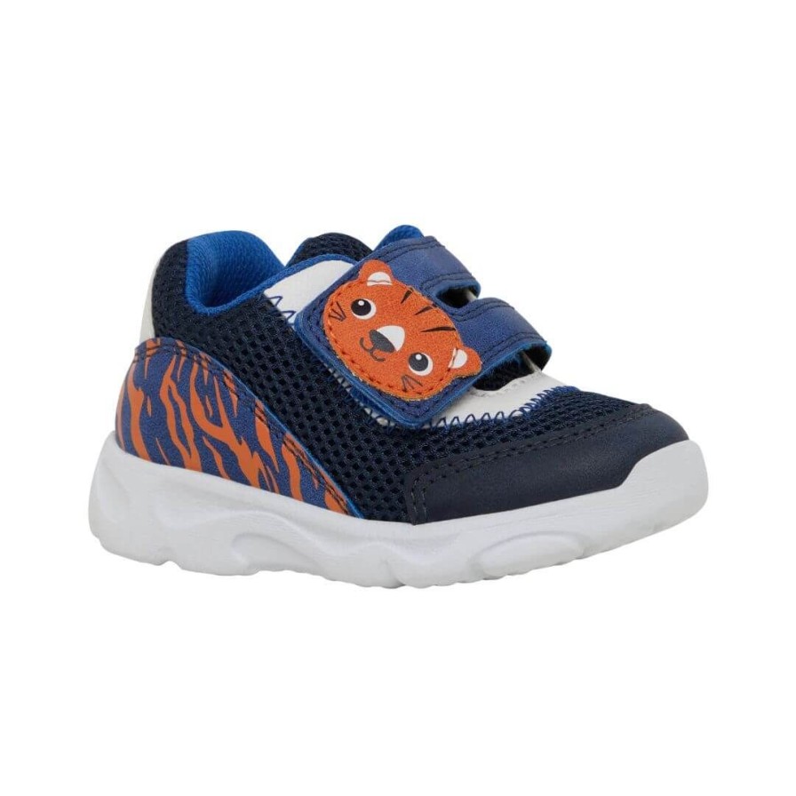 Kids CLARKS | Orion - Navy/Orange