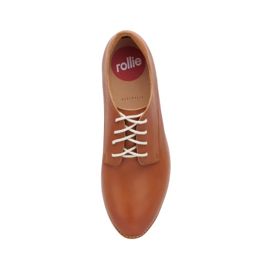 Womens ROLLIE | Derby - Cognac