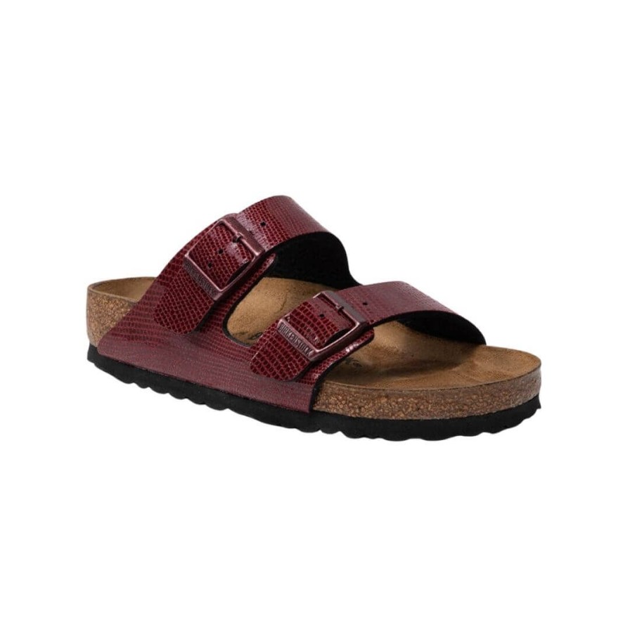 Womens BIRKENSTOCK | Arizona R Magical Metallic - Maroon