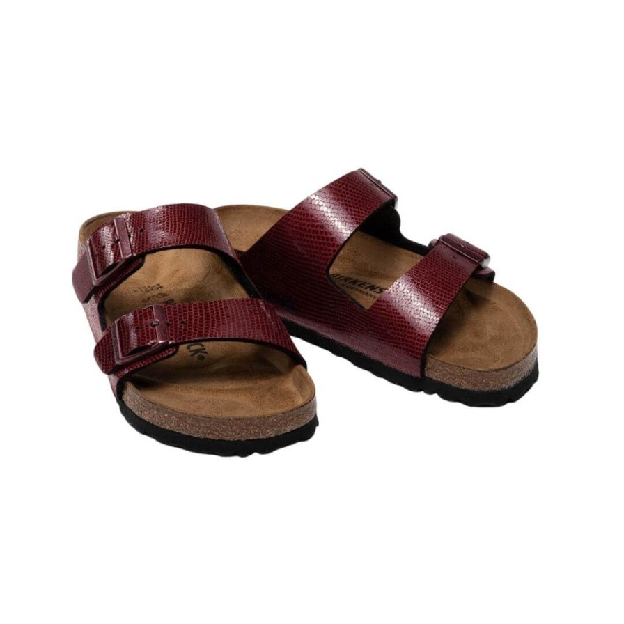 Womens BIRKENSTOCK | Arizona R Magical Metallic - Maroon