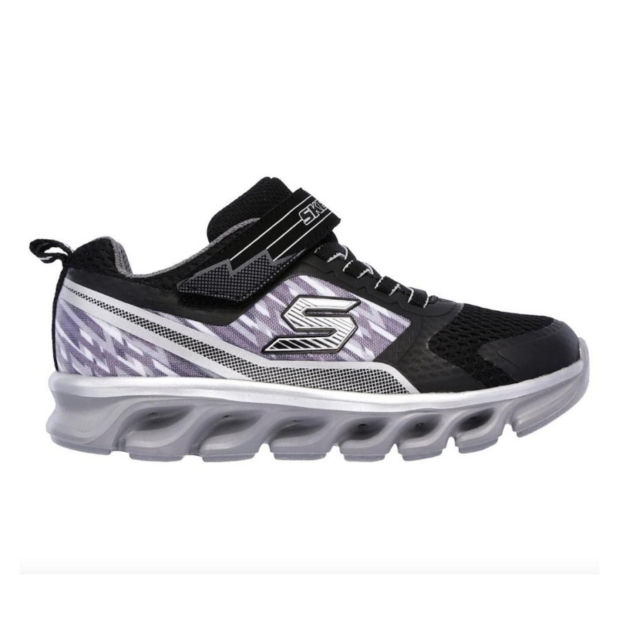 Kids SKECHERS | Hypno Flash - Black/Silver