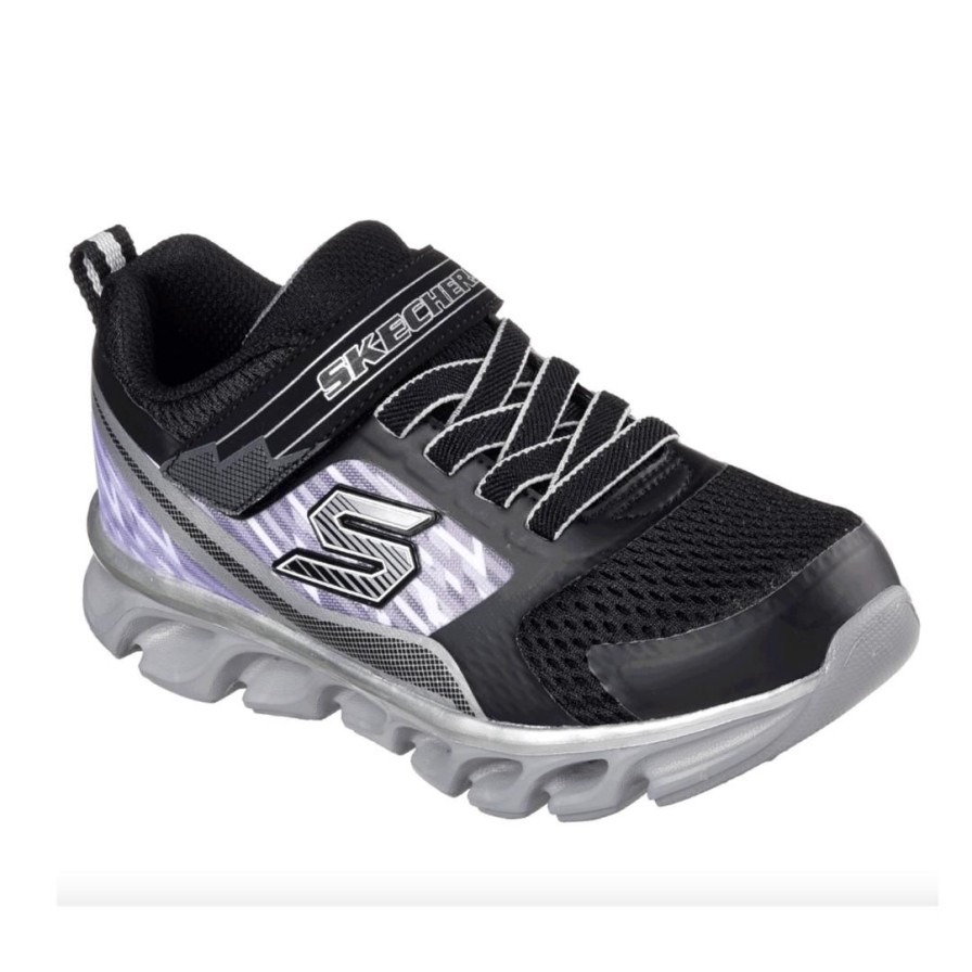 Kids SKECHERS | Hypno Flash - Black/Silver