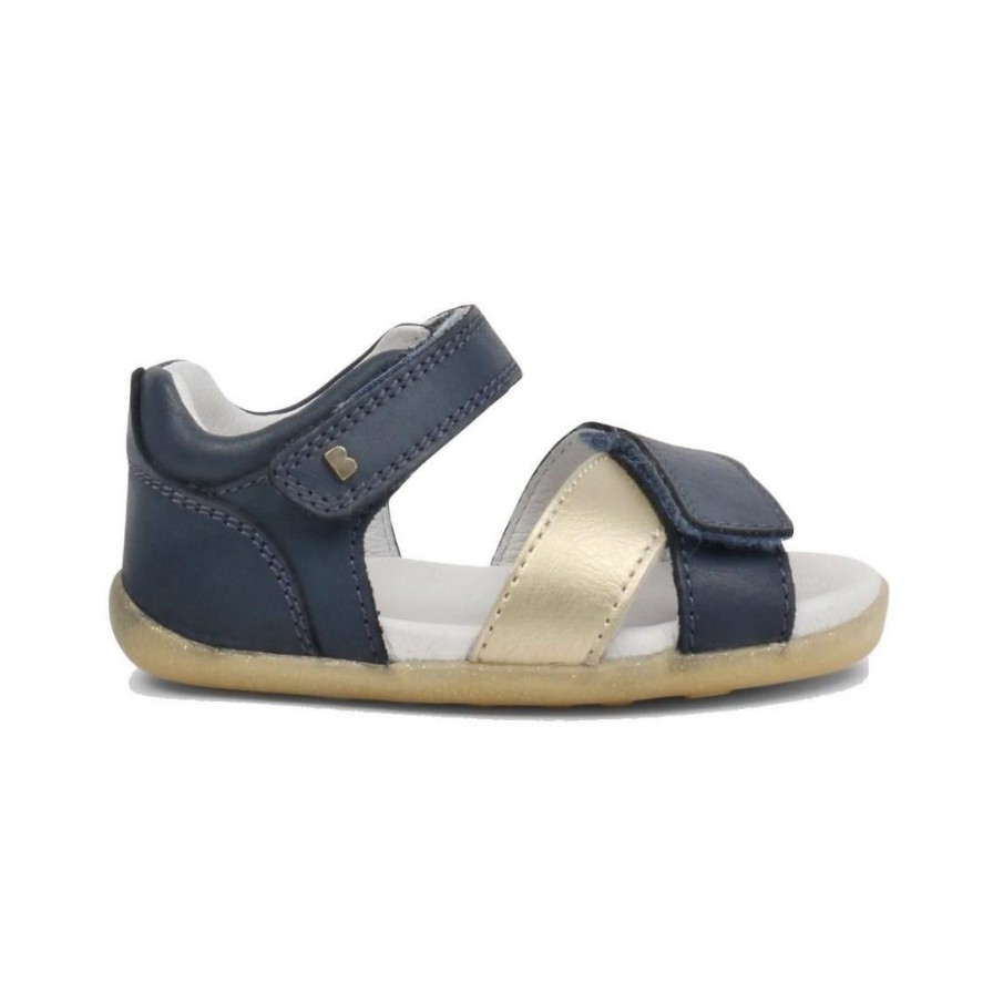 Kids BOBUX | Sail Step Up - Navy/Gold