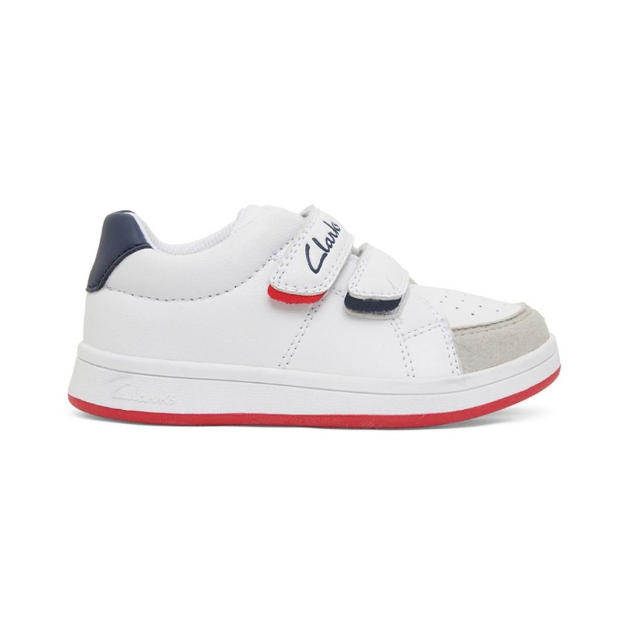 Kids CLARKS | Darnell - White Combo