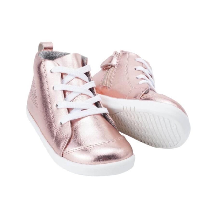 Kids BOBUX | Alley-Oop I-Walk - Rose Gold Metallic