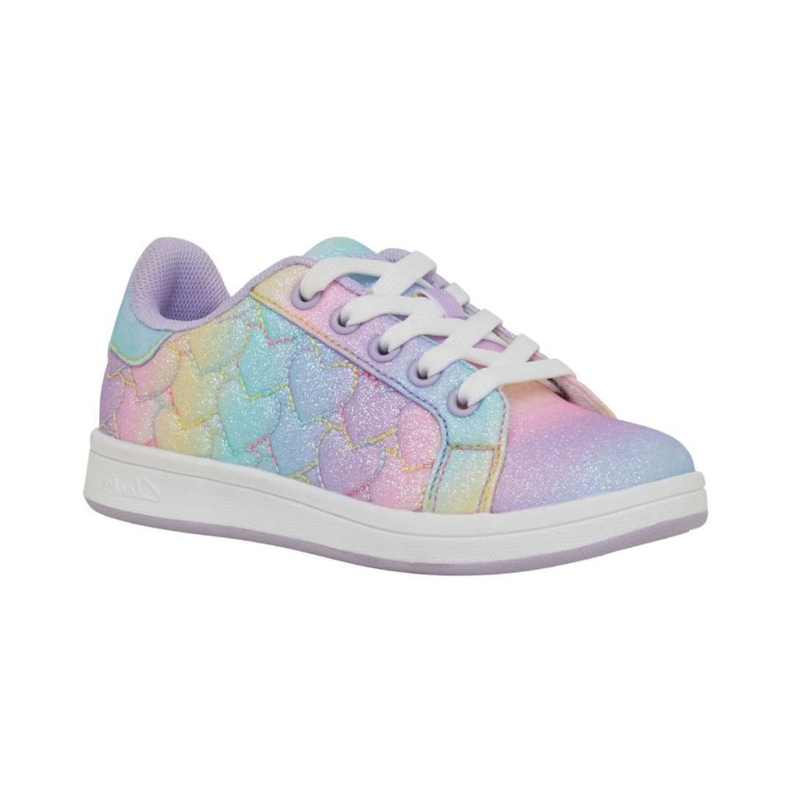 Kids CLARKS | Delvey - Rainbow Glitter