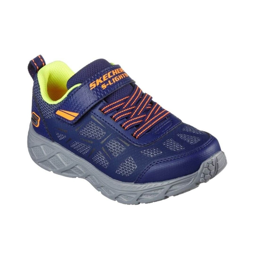 Kids SKECHERS | 401529L - Navy Orange