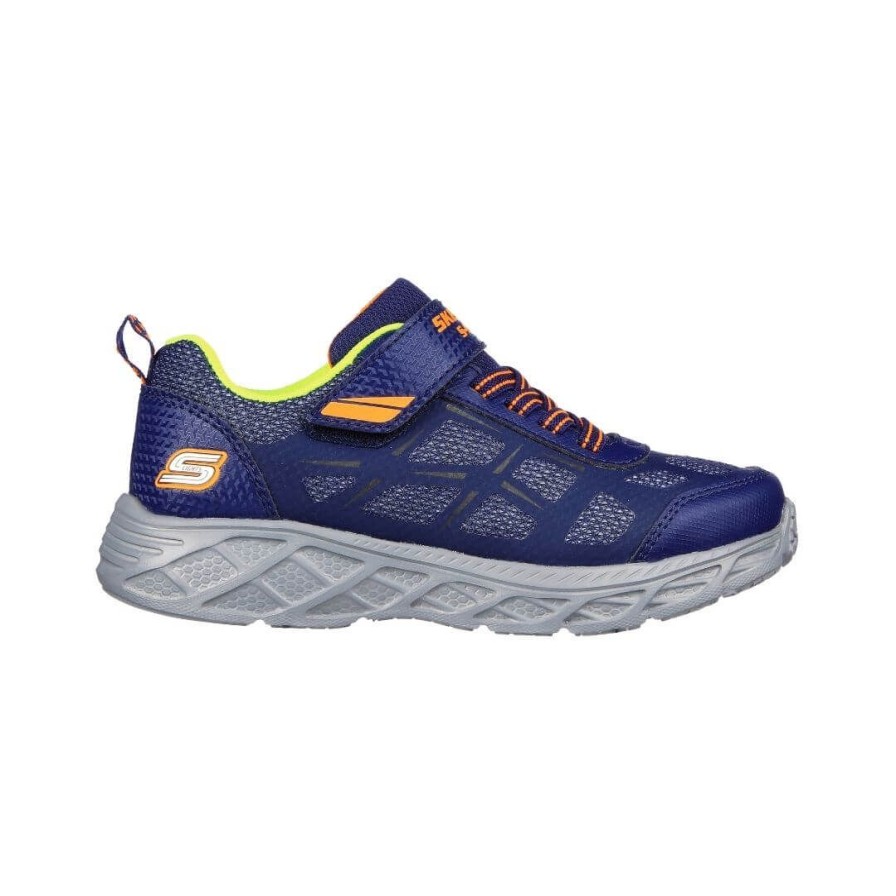 Kids SKECHERS | 401529L - Navy Orange