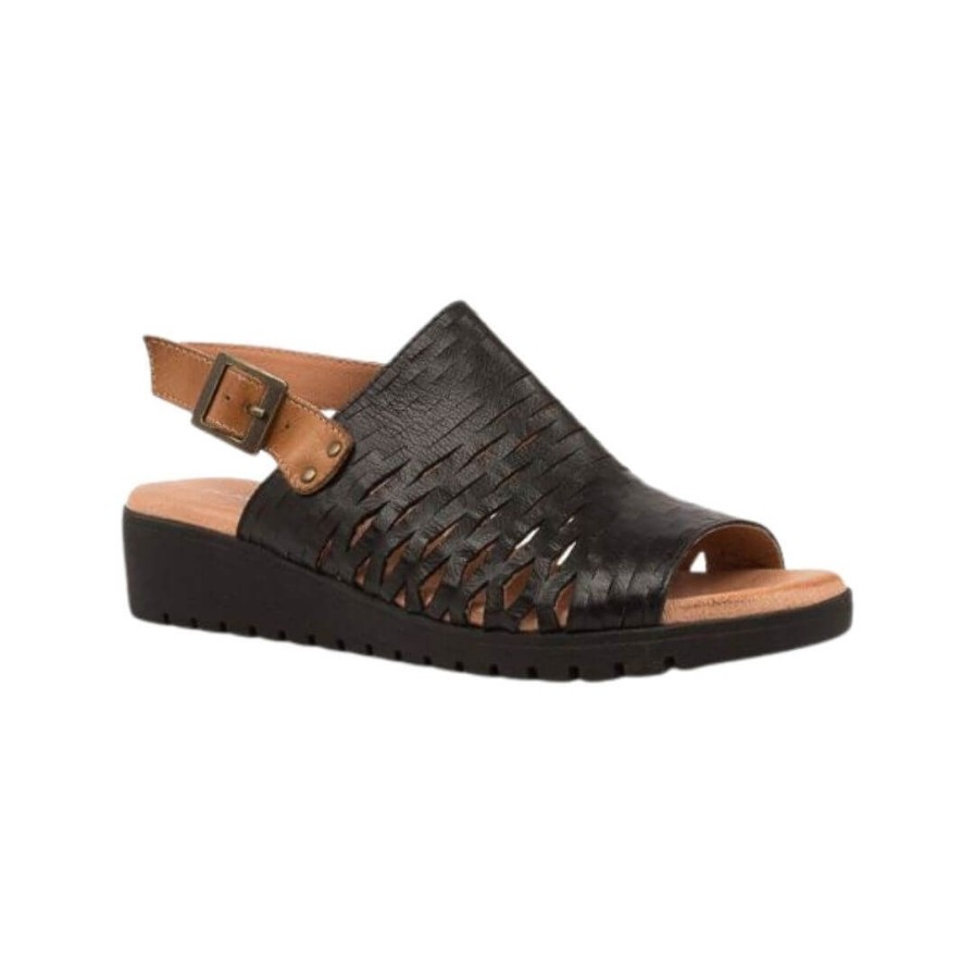 Womens DJANGO & JULIETTE | Mozell - Black Tan/Black Sole