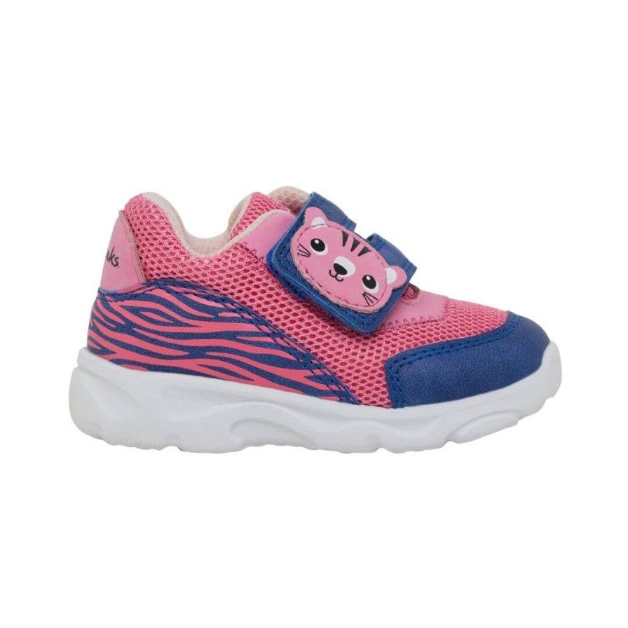 Kids CLARKS | Orla - Blue/Pink